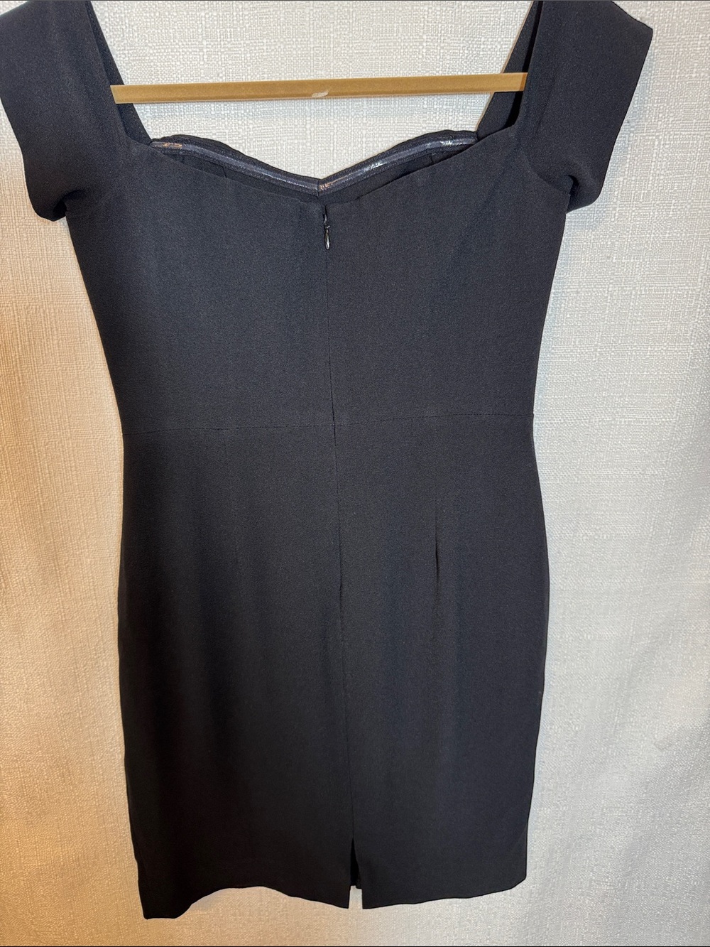 Dress the Population Black Sweetheart Off Shoulder LBD Bodycon Mini Dress Medium - Picture 3 of 6